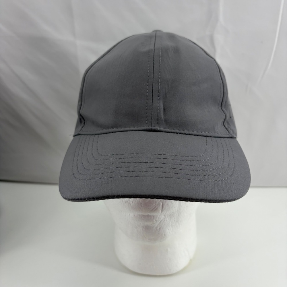 Athletic Works Mens Gray Perforated Performance Running Hat Adjustable Cap OS
